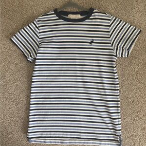 The Beaufort Bonnet Company Navy & White Striped Short Sleeve Tee
